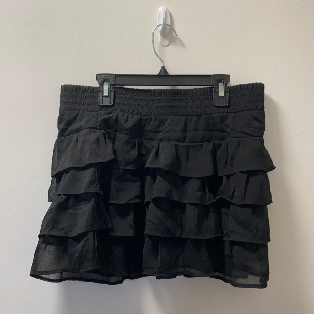 Zenana Outfitters Ruffled Layered Miniskirt
